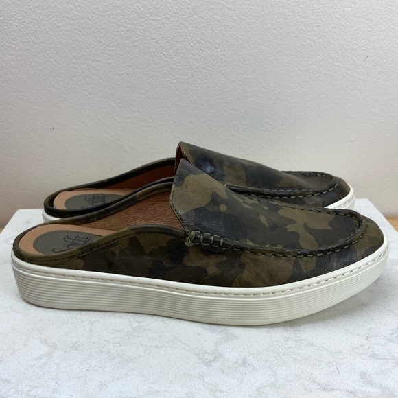 NWOT SOFFT Somers Moc Camo Slip On Sneaker Mules Leather - Picture 10 of 13